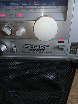 Sharp GF - 777 vintage boombox 2