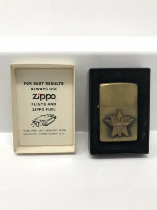 RARE Vintage 1979 Marlboro Longhorn BRASS Zippo Lighter Star / STEER 2