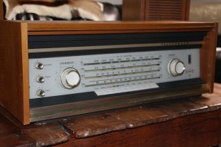 Vintage Tube Radio Receiver Telefunken Opus Hi - Fi 5550mx Fm Stereo With Speakers
