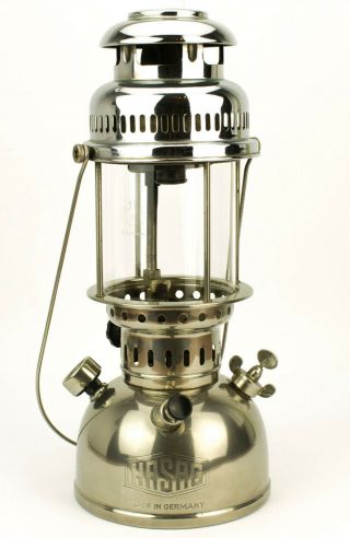 Vintage Pressure Press Lantern Hasag No.  252 Made In Germany Kerosene Oil Lamp