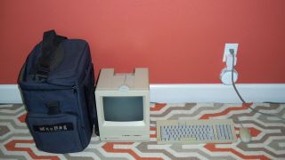 Vintage Apple Macintosh Se/30 Computer,  Custom Macbag,  Keyboard,  Mouse