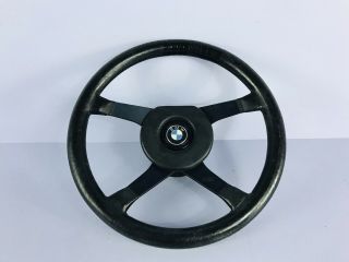 Bmw Alpina 4 Spoke Vintage Momo Steering Wheel 15” E30 E28 M3 M5 With Hub Italy