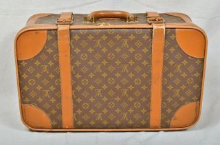 Vtg Louis Vuitton Small Hard - Side Suitcase Luggage 80s Fix/restore Monogram