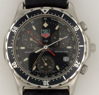 Vintage Tag Heuer Men’s Professional Series Chronograph Watch 37mm - 570.  206r