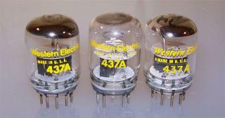 3 Vintage Western Electric 437a Tubes 300b Drivers