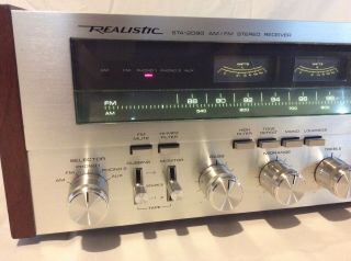 Vintage Realistic STA - 2080 AM / FM Stereo Receiver 80 Watts / Channel 2