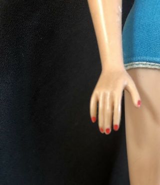 Vintage Dark Brown Long Hair High Color American Girl Barbie Doll 3