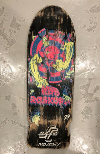 Vintage Santa Cruz Rob Roskopp 3 Skateboard Pro Series