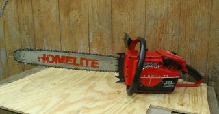 Vintage Homelite Xl - 925 Chainsaw With 24 " Bar & Chain