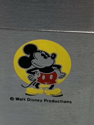 Vtg ERROR Barcroft Zippo - Walt Disney Productions Mickey Mouse - Table Lighter 2