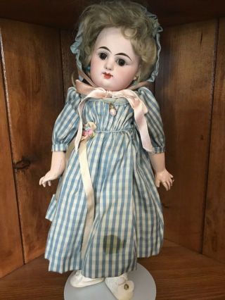 Rabery Delphieu 12 " Antique Doll Closed Mouth.  Clothing