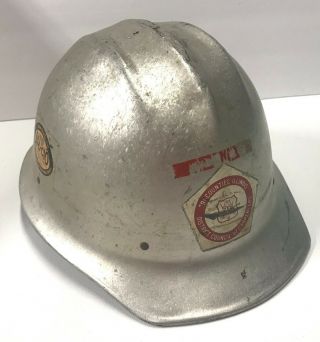 Vintage E.  D.  Bullard Hard Boiled Aluminum Hard Hat Helmet Liner