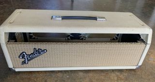 Vintage 1964 Fender Showman Tube Amplifier Blonde Cabinet With Logo