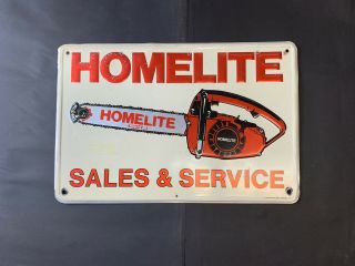 Vintage Homelite Xl 2 Xl2 Aluminum Embossed Sign,  Stout - Lite Industries