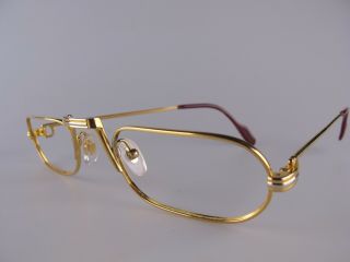 Vintage 1987 Cartier Demi Lune Reading Glasses Size 50 - 24 140 Made In France