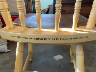 Vintage Hitchcock Drop Leaf Dining Table And Four Chairs -