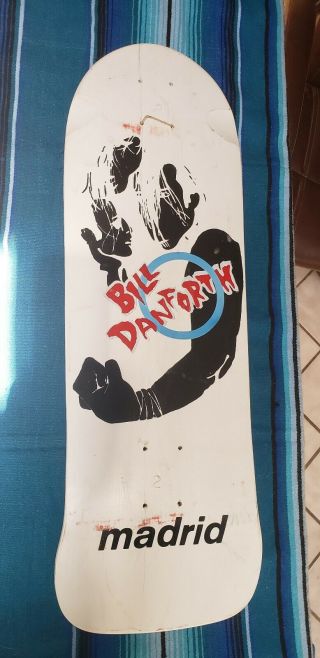 Madrid Bill Danforth Vintage Misfits Skateboard Deck. ,  Not A Reissue