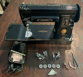 Vintage Singer 301a Portable Sewing Machine,  Heavy Duty -