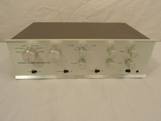 Vtg Dyna Stereo Preamplifier Dynaco Pas3 Factory Wired Tube Preamp Amp Case