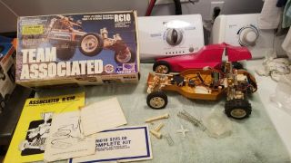 Vintage Rc10 Team Associated Gold Pan Minty No Scratches Rc Hobby Car Motor