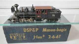 Vintage Hon3 Pfm Dsp&p 2 - 6 - 6t Mason Bogie From United Scale