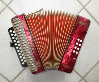Hohner Erica - C/f - Vintage Accordion In Greate - Made In Germany
