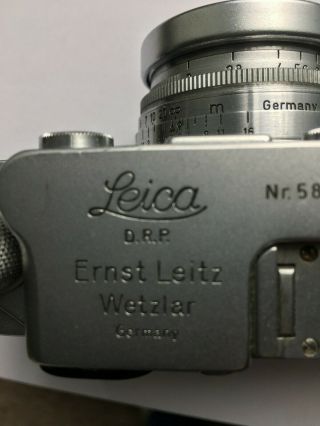 Vintage LEICA DRP Ernst Leitz Wetzlar Germany No,  581808 3