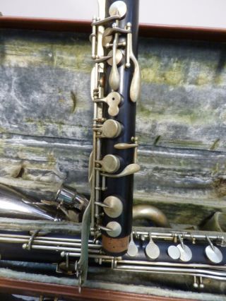 Vintage Leblanc Paris Wood Bass Clarinet w\case NOT 3