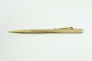 9ct Solid Yellow Gold Vintage Mechanical Pencil Hallmarked 375 No Lead