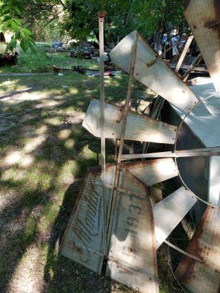 6.  5ft Baker Monitor Wb Windmill Vane,  Vintage