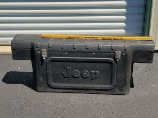 Vtg Jeep Cargo Storage Accessory Tool Box W/ Keys Cj Cj7 Cj5
