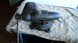 Vintage Wilton H - D 4 " Bench Bullet Vise 8400 Great - Swivel Base