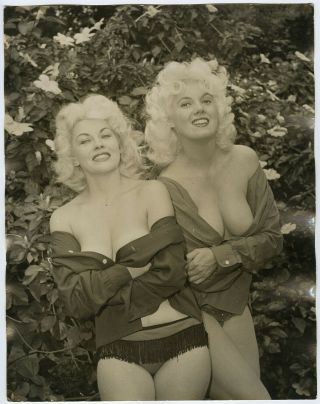 Bunny Yeager Large Photograph Self Portrait & Maria Stinger Blonde Bombshells