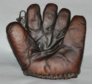 Antique Vintage 1930s James Brine Co.  Dave Bancroft Split Finger Baseball Glove