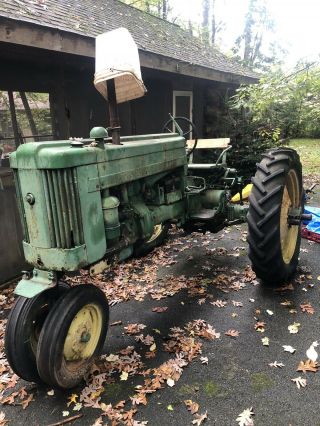 Vintage 1954 John Deere M40 Farm Tractor 3 Point Hitch Runs Well Restoration