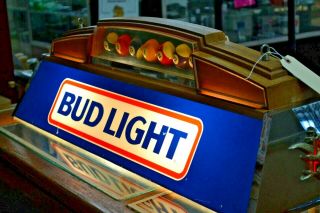 Budweiser Pool Table Light With Balls Vintage
