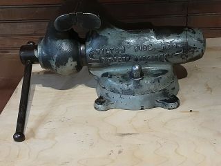 Rare Vintage Wilton 3” Vise Pat Pend.  No.  3 Early 1940’s With Swivel Base Anvil