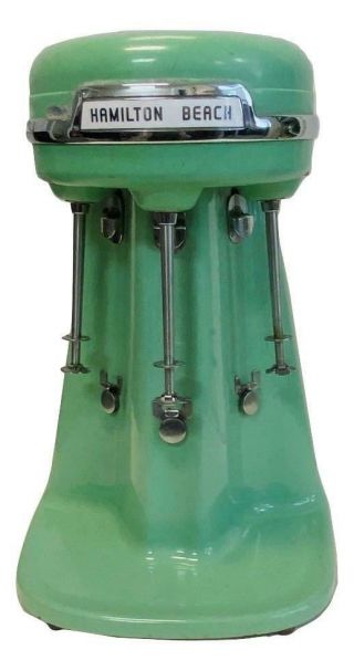 Vintage Hamilton Beach Milkshake Malt Soda Fountain 3 Arm Multi - Speed Mixer 40dm