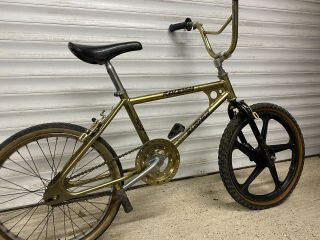Gold Raleigh Burner Mk2 1984 Retro Vintage Old School Bmx Bike