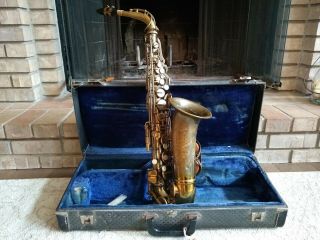 Vito Kenosha Alto Saxophone Vintage Usa Made 1960s
