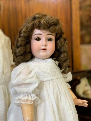 24 " Antique Bisque Kestner Doll K Made In Germany 14 Brown Sleep Eyes Dressed