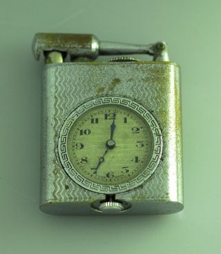 Vintage Lift Arm Watch Cigarette Lighter – Art Deco – 1920’s