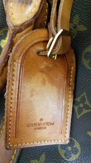 Louis Vuitton Vintage Monogram Canvas Leather Keepall 55 Duffle Bag