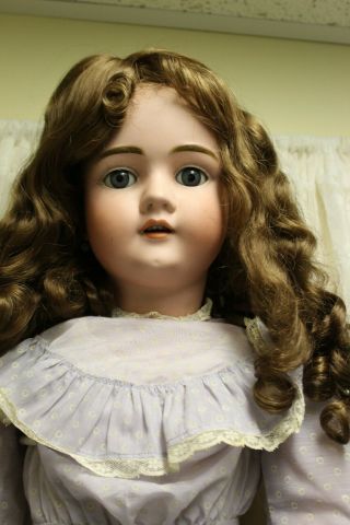 Sweet 33” Kestner For Kley Hahn “WALKURE 250” Antique Doll 3