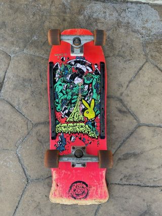 Vintage Santa Cruz Rob Roskopp Target 4 Skateboard - 1980 