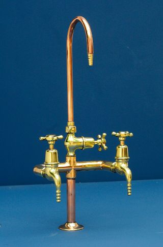 Vintage Filter Tap - Drinking Water - Kitchen Sink - Brass & Copper - Reclaimed