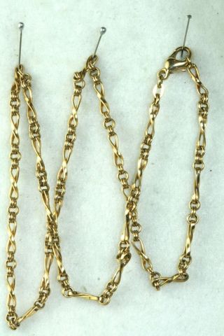 Vintage 9ct Gold Infinity Link 18 Inch Chain Necklace 10 Grams