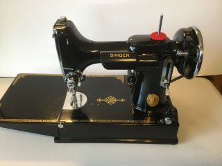 Vintage 1939 Singer 221 - 1 Featherweight Sewing Machine Pristine