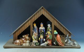 Vtg Goebel Hummel Nativity Set 11 Figure Set