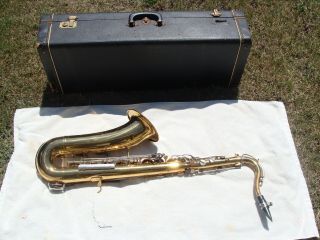 Vintage La Sete Tenor Saxophone With Case & Mouthpiece Sn 65645 Made In Germany